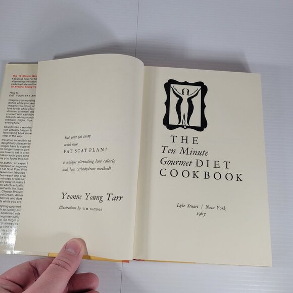 Vintage The 10 Minute Gourmet Diet Cookbook by Yvonne Young Tarr (HC) 1967 - Picture 5 of 9